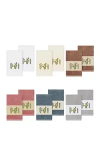 Mila 2 Piece Embellished Hand Towel Set