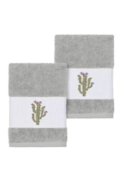 Mila 2 Piece Embellished Washcloth Set