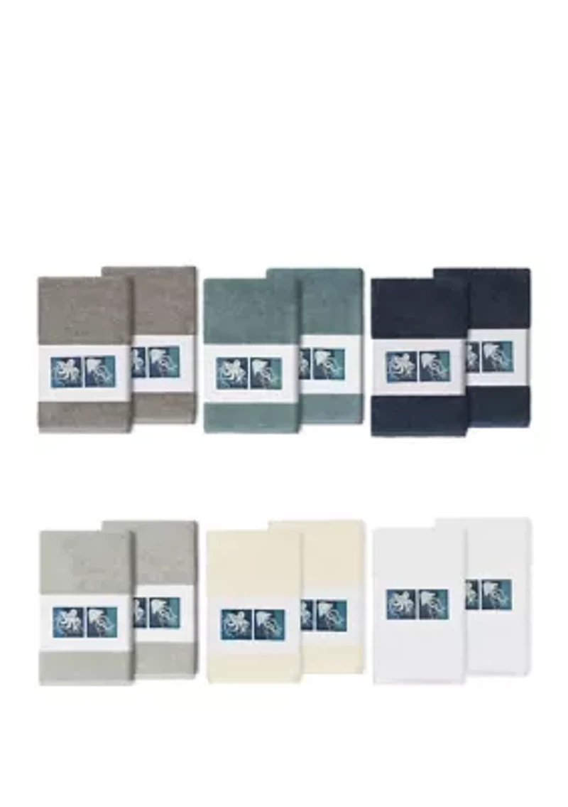 Ava 2 Piece Embellished Hand Towel Set