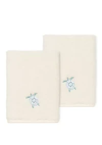 Ava 2 Piece Embellished Washcloth Set