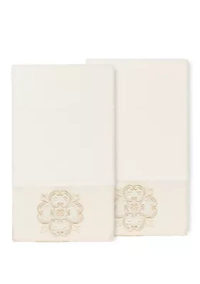Alyssa 2 Piece Embellished Bath Towel Set