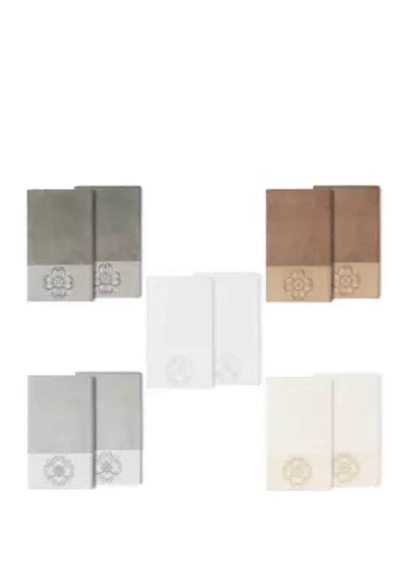 Alyssa 2 Piece Embellished Bath Towel Set