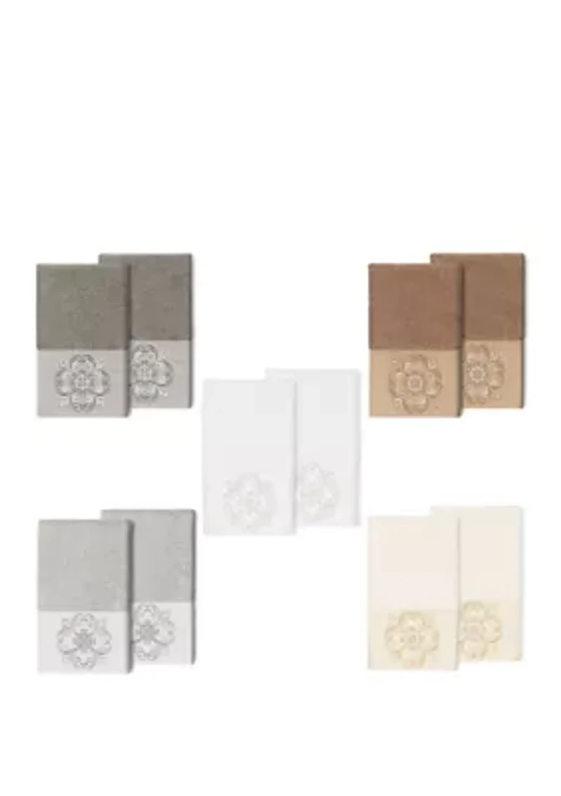 Alyssa 2 Piece Embellished Hand Towel Set