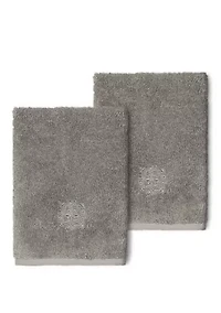 Alyssa 2 Piece Embellished Washcloth Set