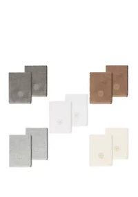 Alyssa 2 Piece Embellished Washcloth Set