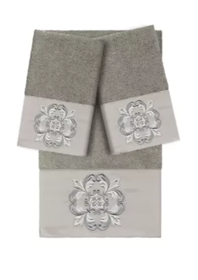 Alyssa 3 Piece Embellished Towel Set