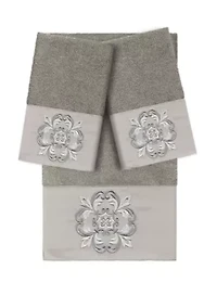 Alyssa 3 Piece Embellished Towel Set