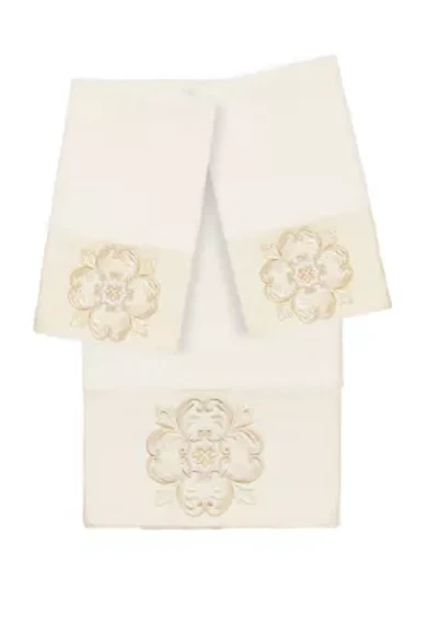Alyssa 3 Piece Embellished Towel Set
