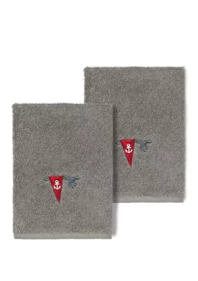 Ethan 2 Piece Embellished Washcloth Set