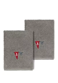 Ethan 2 Piece Embellished Washcloth Set