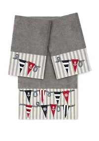 Ethan 3 Piece Embellished Towel Set