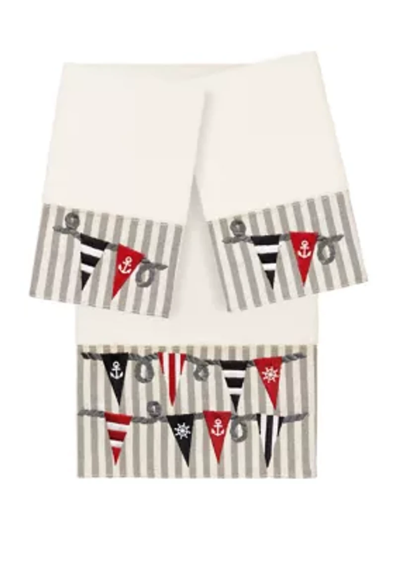 Ethan 3 Piece Embellished Towel Set