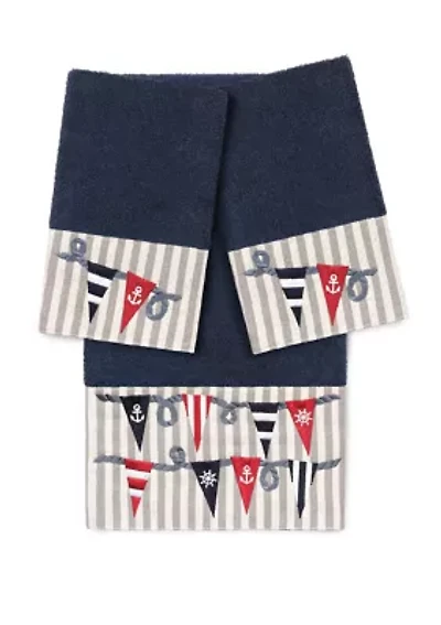 Ethan 3 Piece Embellished Towel Set