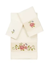Rebecca 3 Piece Embellished Towel Set