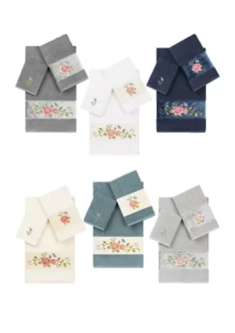 Rebecca 3 Piece Embellished Towel Set