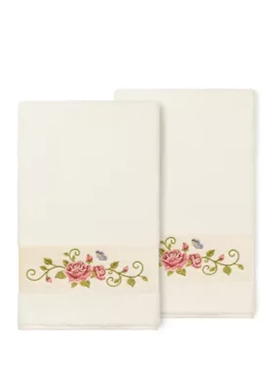 Rebecca 2 Piece Embellished Bath Towel Set