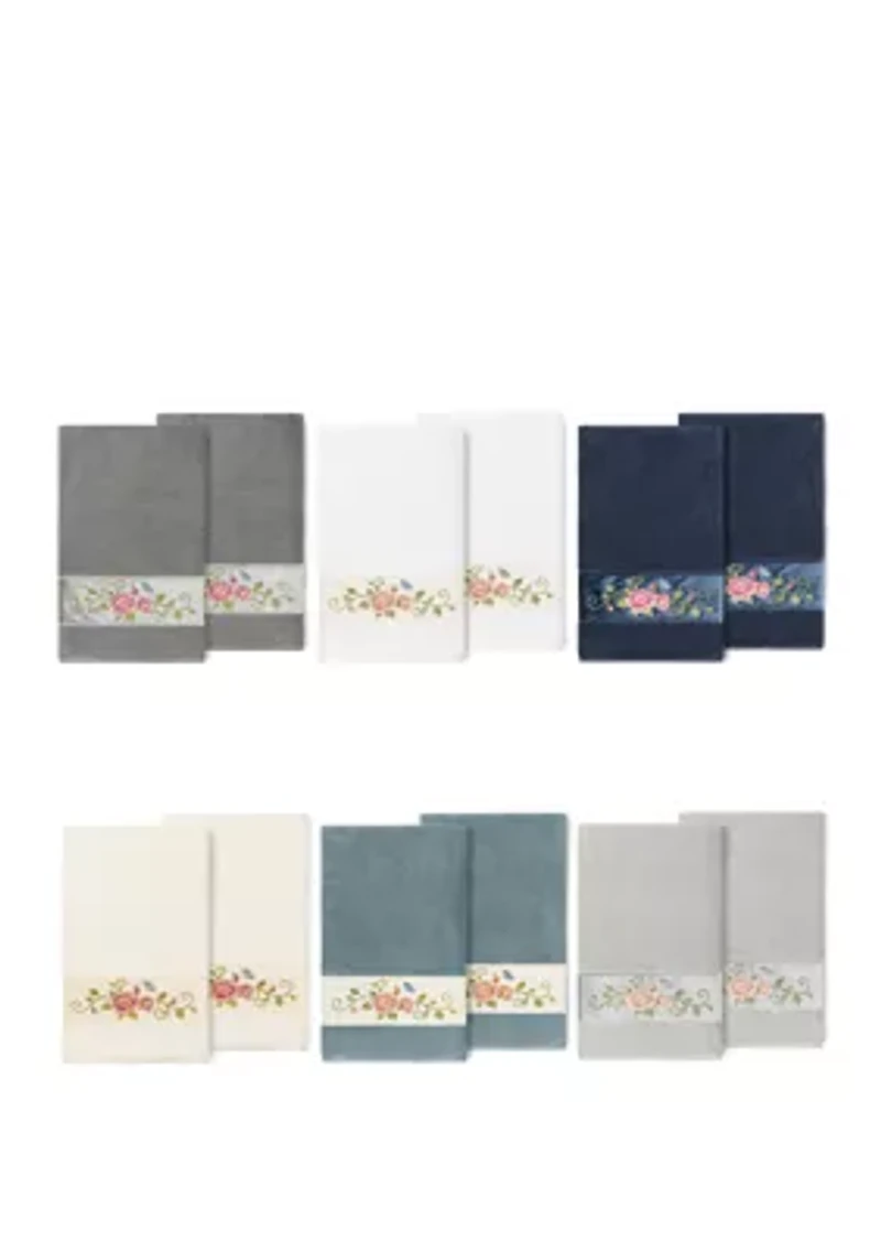 Rebecca 2 Piece Embellished Bath Towel Set