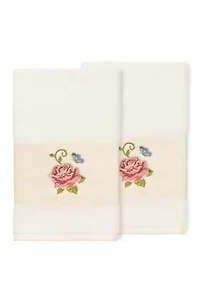 Rebecca 2 Piece Embellished Hand Towel Set