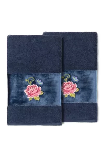 Rebecca 2 Piece Embellished Hand Towel Set