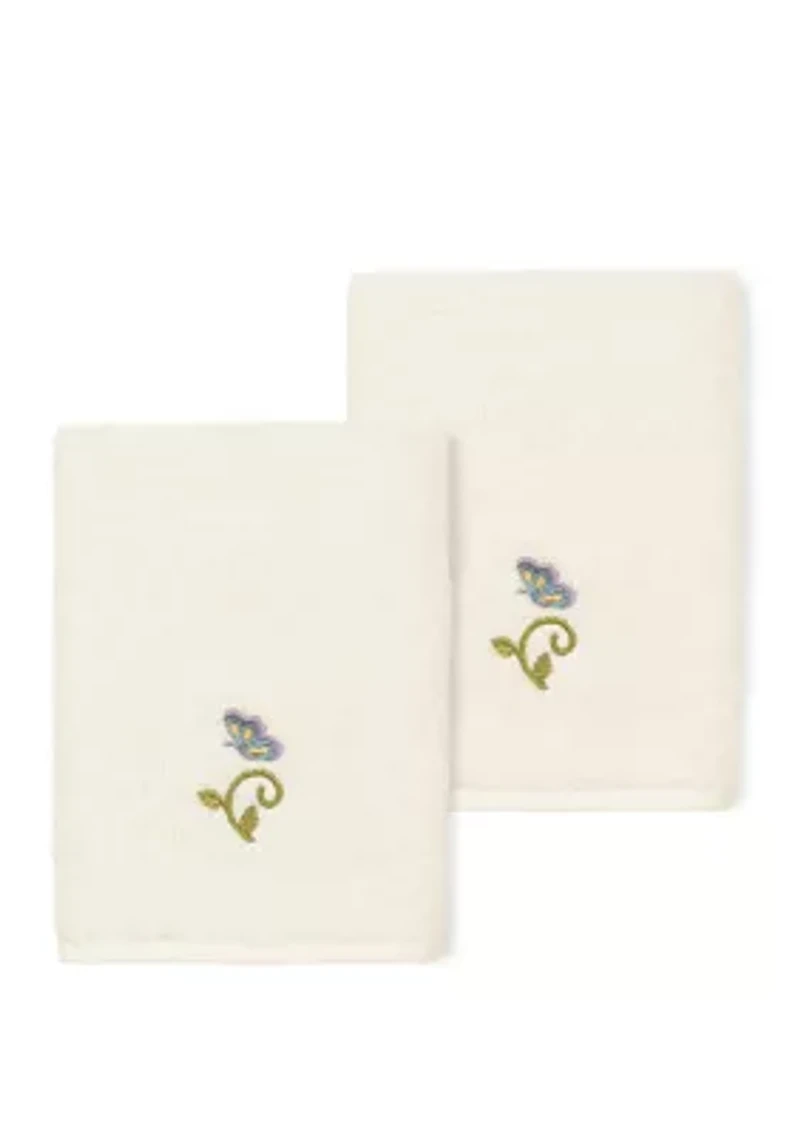 Rebecca 2 Piece Embellished Washcloth Set