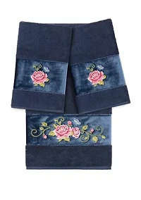 Rebecca 3 Piece Embellished Towel Set