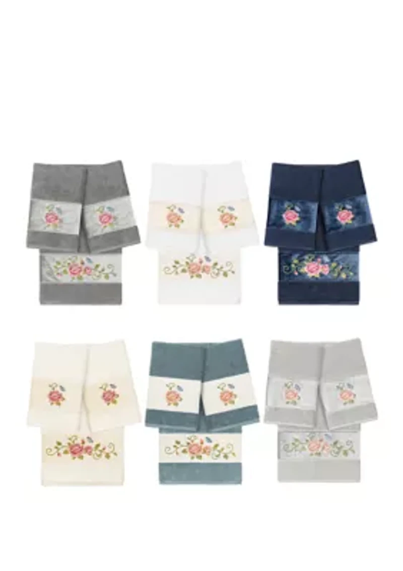 Rebecca 3 Piece Embellished Towel Set