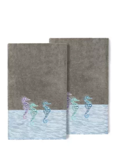 Sofia 2 Piece Embellished Bath Towel Set