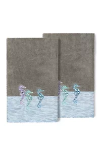 Sofia 2 Piece Embellished Bath Towel Set