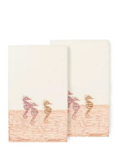 Sofia 2 Piece Embellished Bath Towel Set