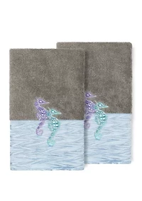 Sofia 2 Piece Embellished Hand Towel Set