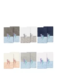 Sofia 2 Piece Embellished Hand Towel Set