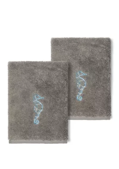 Sofia 2 Piece Embellished Washcloth Set