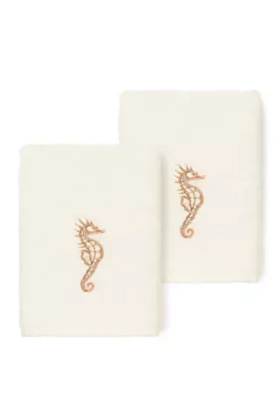 Sofia 2 Piece Embellished Washcloth Set