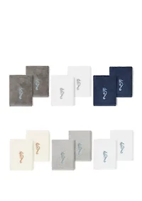 Sofia 2 Piece Embellished Washcloth Set