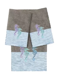 Sofia 3 Piece Embellished Towel Set