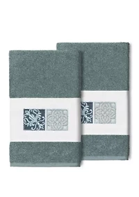 Vivian 2 Piece Embellished Hand Towel Set