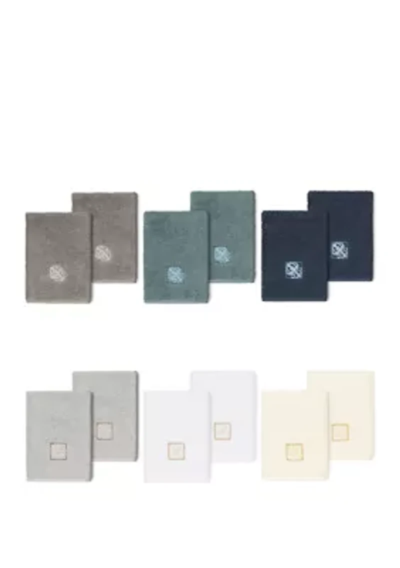 Vivian 2 Piece Embellished Washcloth Set