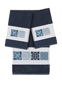 Vivian 3 Piece Embellished Towel Set