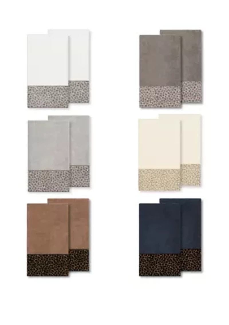 Spots 2 Piece Embellished Bath Towel Set