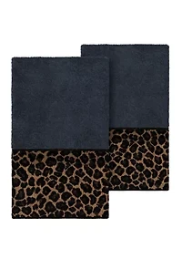 Spots 2 Piece Embellished Hand Towel Set