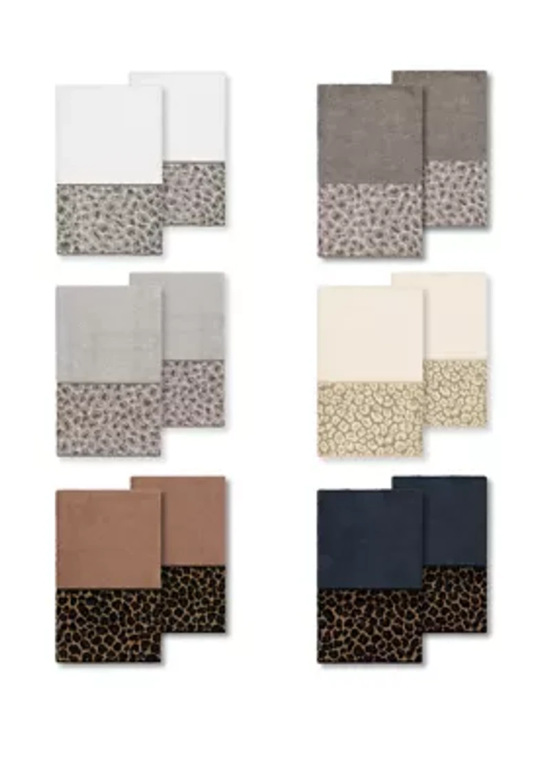 Spots 2 Piece Embellished Hand Towel Set