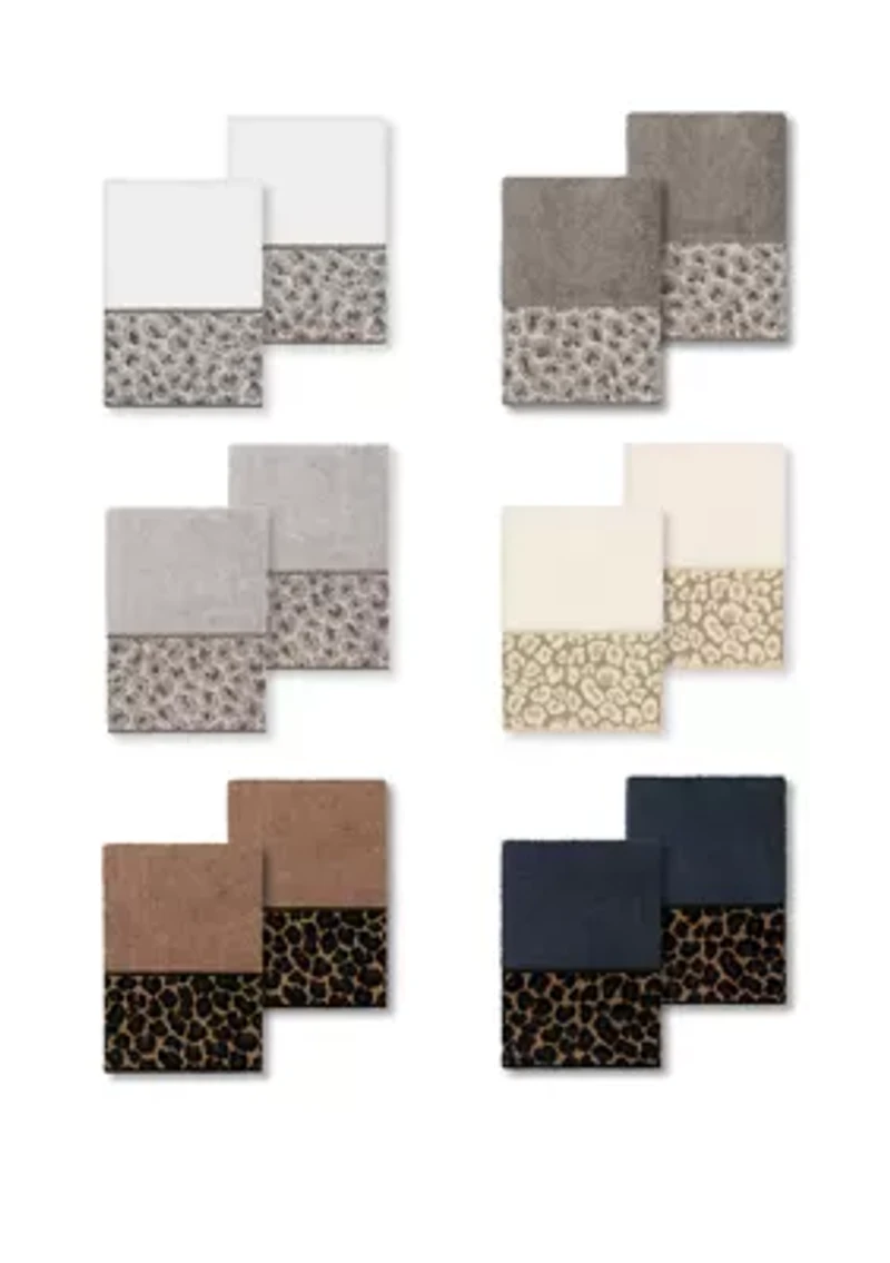 Spots 2 Piece Embellished Washcloth Set