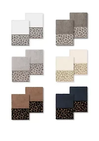 Spots 2 Piece Embellished Washcloth Set