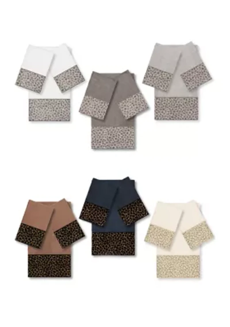 Spots 3 Piece Embellished Towel Set