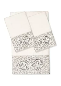 APRIL 3PC Embellished Towel Set