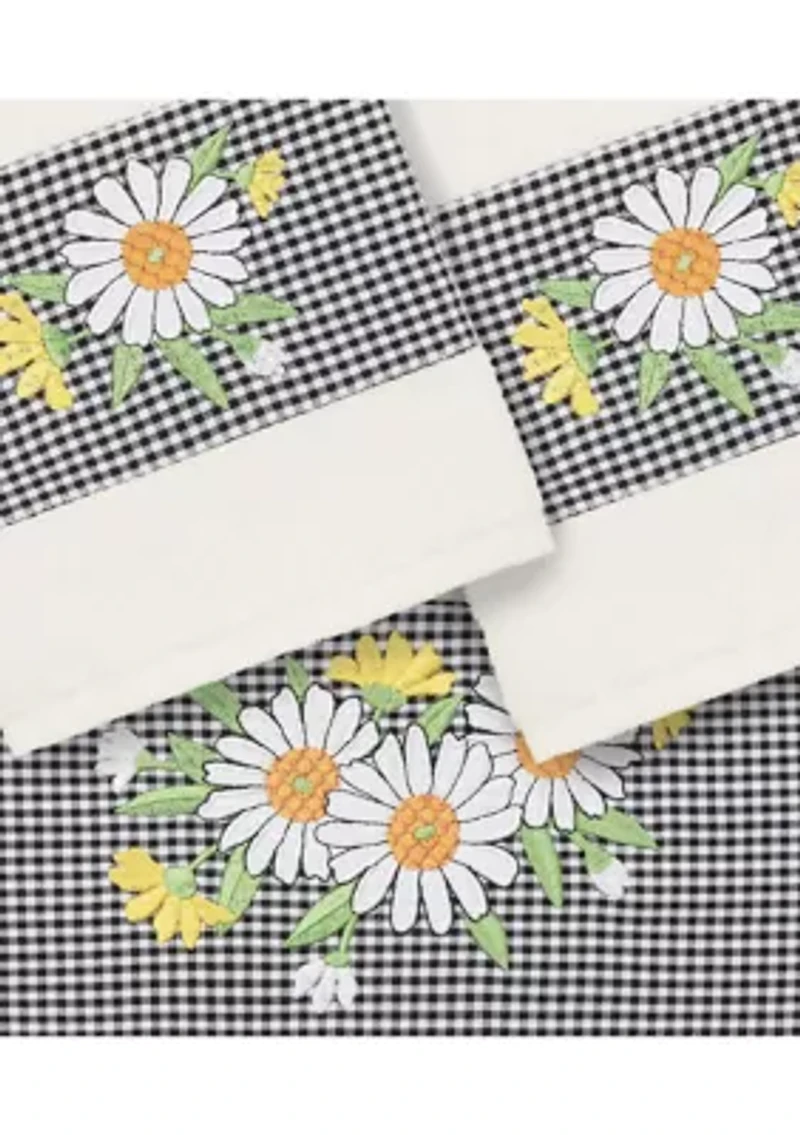 DAISY 3PC Embellished Towel Set