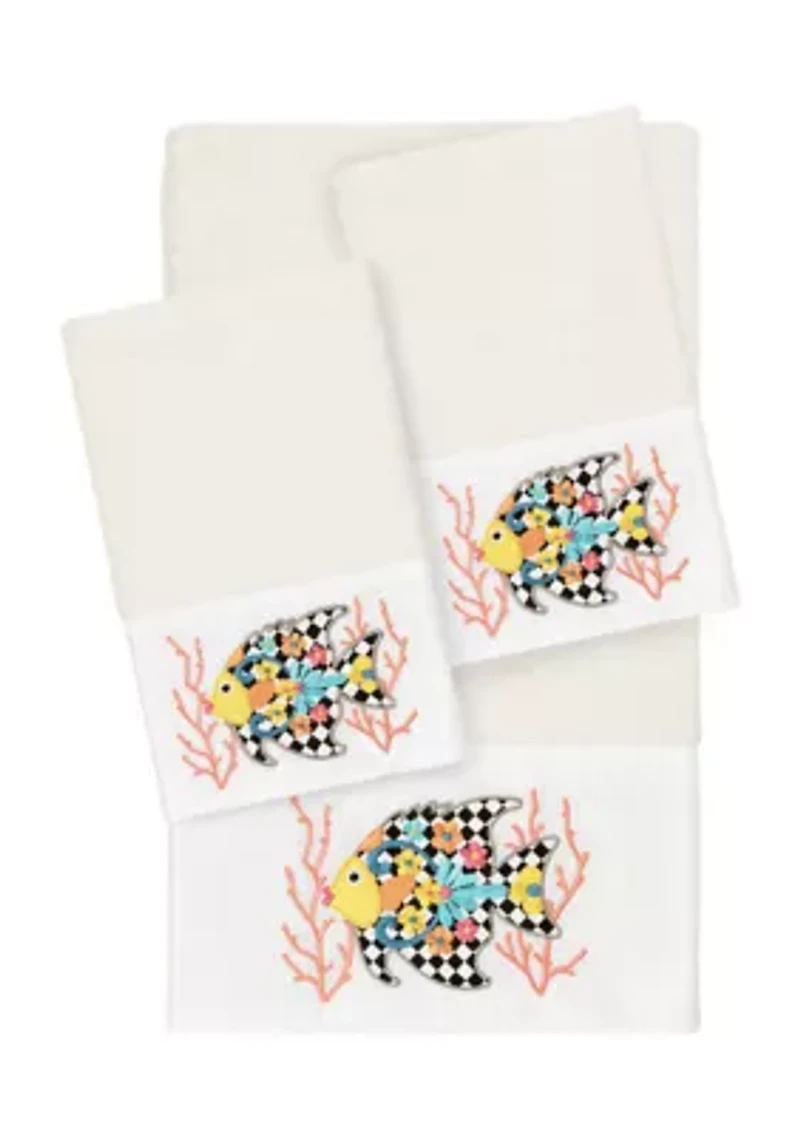 FELIZ 3PC Embellished Towel Set