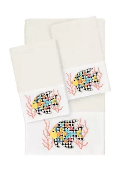 FELIZ 3PC Embellished Towel Set