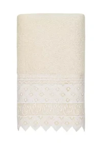AIDEN White Lace Embellished Hand Towel