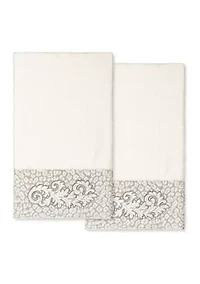 APRIL 2PC Embellished Bath Towel Set